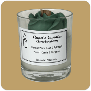 Scented Candle Damson Plum, Rose & Patchouli